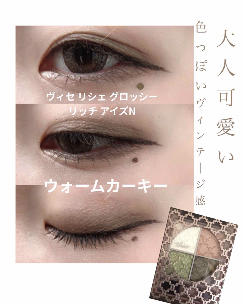 グロッシーリッチ アイズ N/Visée/アイシャドウパレットを使ったクチコミ（1枚目）