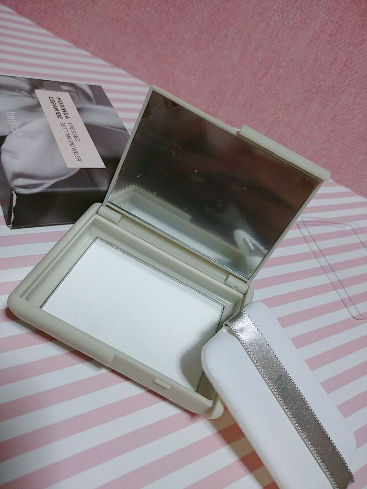 モリンガセラミドセッティングパウダーパクト/heimish/プレストパウダーを使ったクチコミ（1枚目）