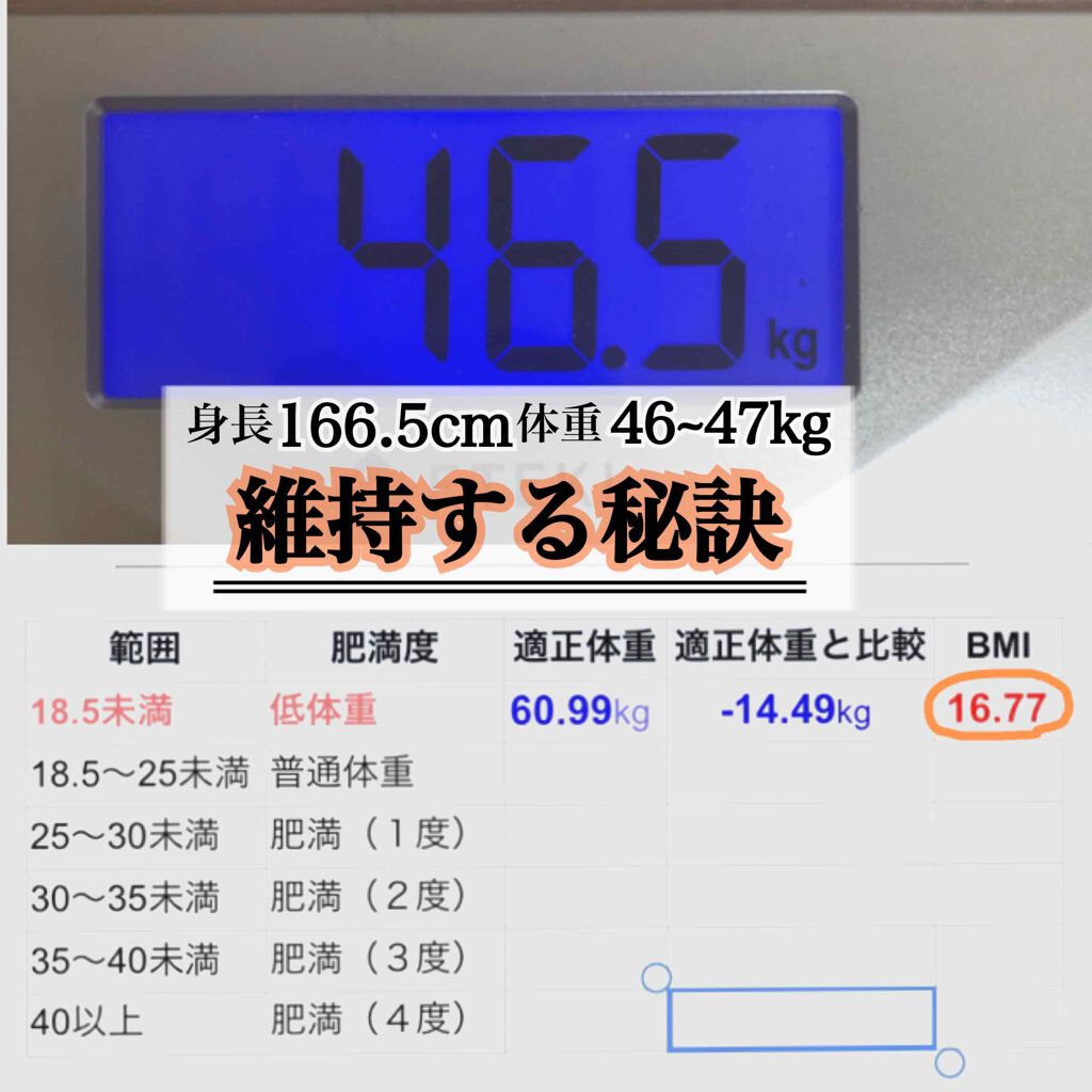 ã²ãšãð· on LIPS ãðäœåããŒãæ³ïŒç§ã¯166.5cm46.5kgå¥åº·ã«ã¯è¯ããªã..ãïŒ1æç®ïŒ