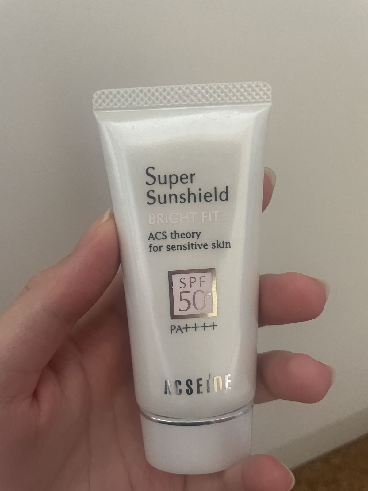 スーパーサンシールド ブライトフィット/ACSEINE/日焼け止めミルクを使ったクチコミ（1枚目）