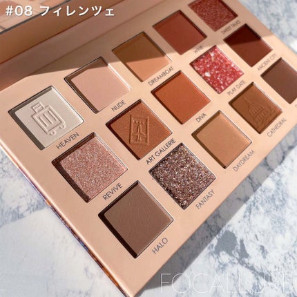 GO TRAVEL 15色アイシャドウパレット/FOCALLURE/アイシャドウパレットを使ったクチコミ(4枚目)