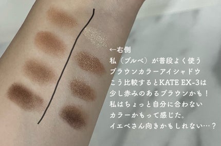 デザイニングブラウンアイズ/KATE/アイシャドウパレットを使ったクチコミ(5枚目)