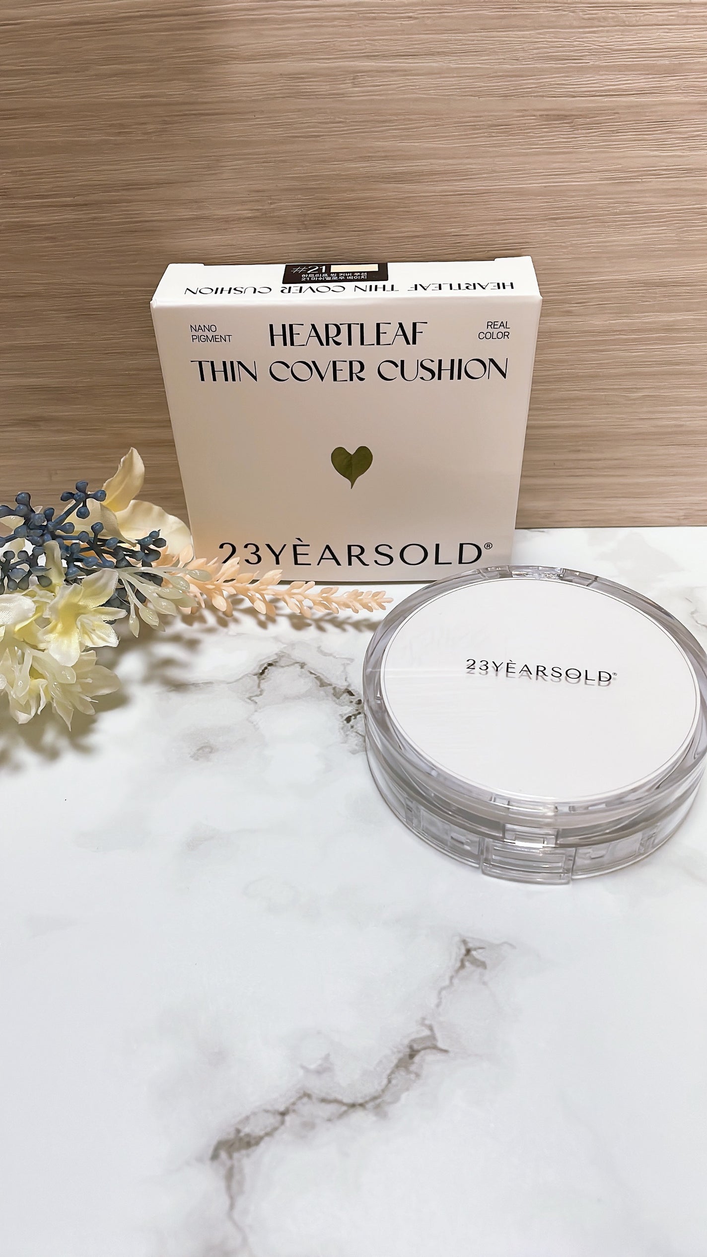 ハートリーフシーンカバークッション/23years old/クッションファンデーションを使ったクチコミ(2枚目)