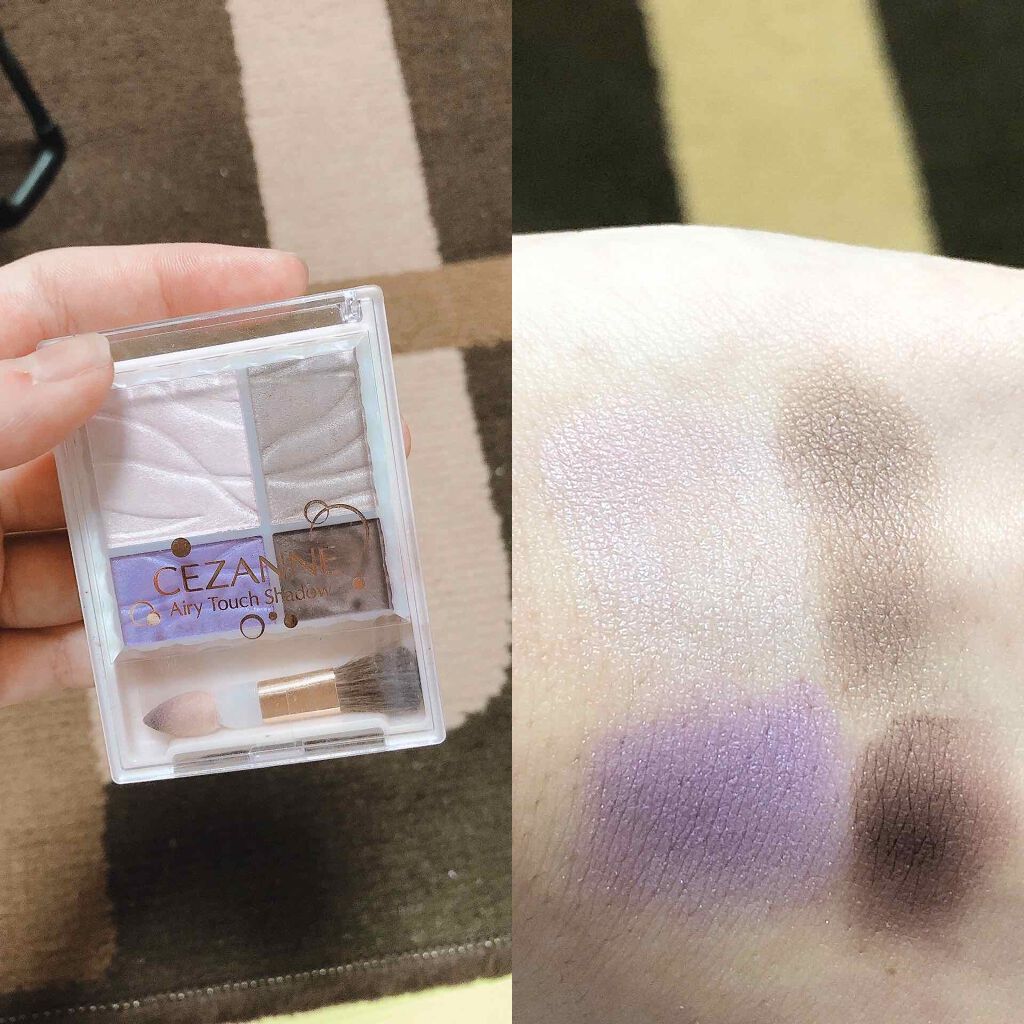 エアリータッチシャドウ/CEZANNE/アイシャドウパレットを使ったクチコミ(4枚目)