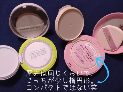 CICA GREEN DERMA The cushion covers skin with soothing effect/ネイチャーリパブリック/クッションファンデーションを使ったクチコミ(5枚目)