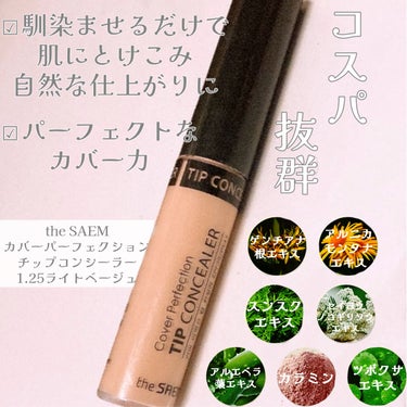 カバーパーフェクション チップコンシーラー/the SAEM/リキッドコンシーラーを使ったクチコミ（1枚目）