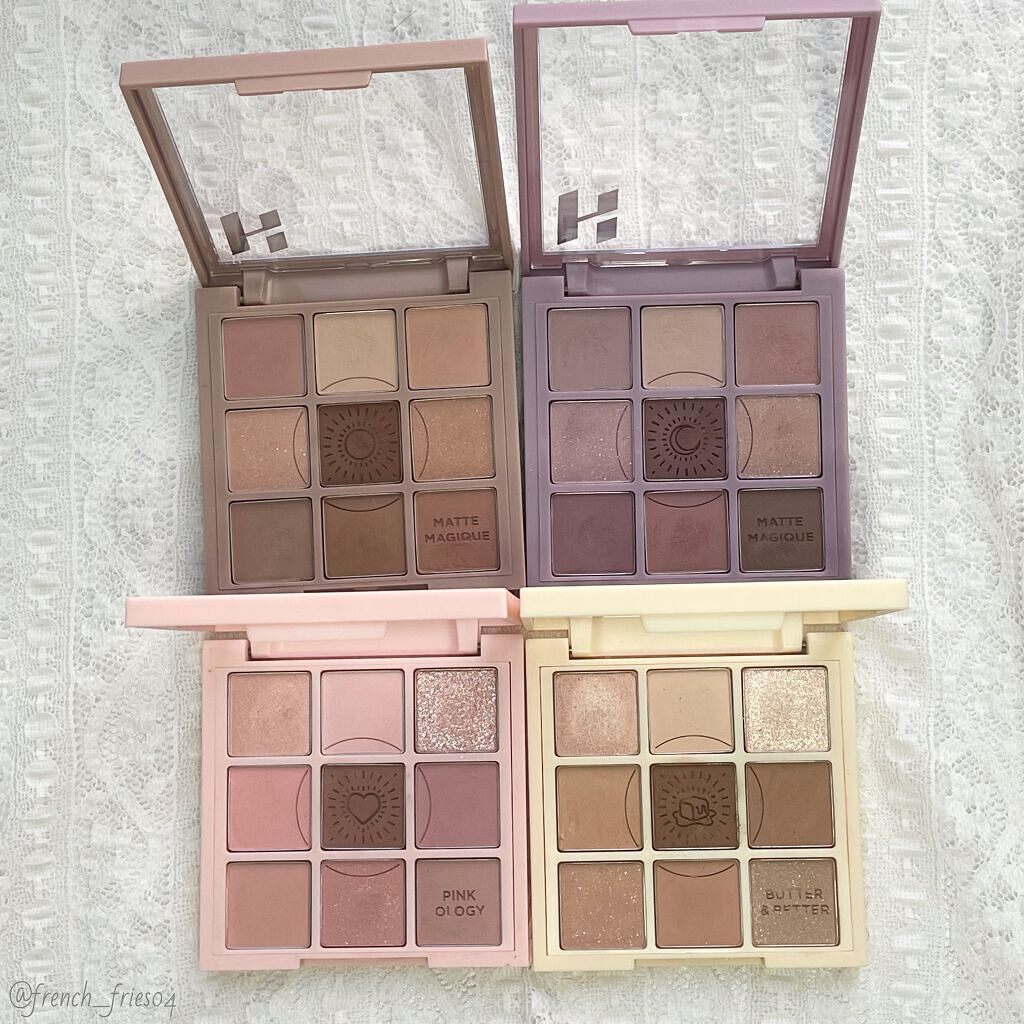 マイフェイブムードアイパレット 9カラー/HOLIKA HOLIKA/アイシャドウパレットを使ったクチコミ(6枚目)