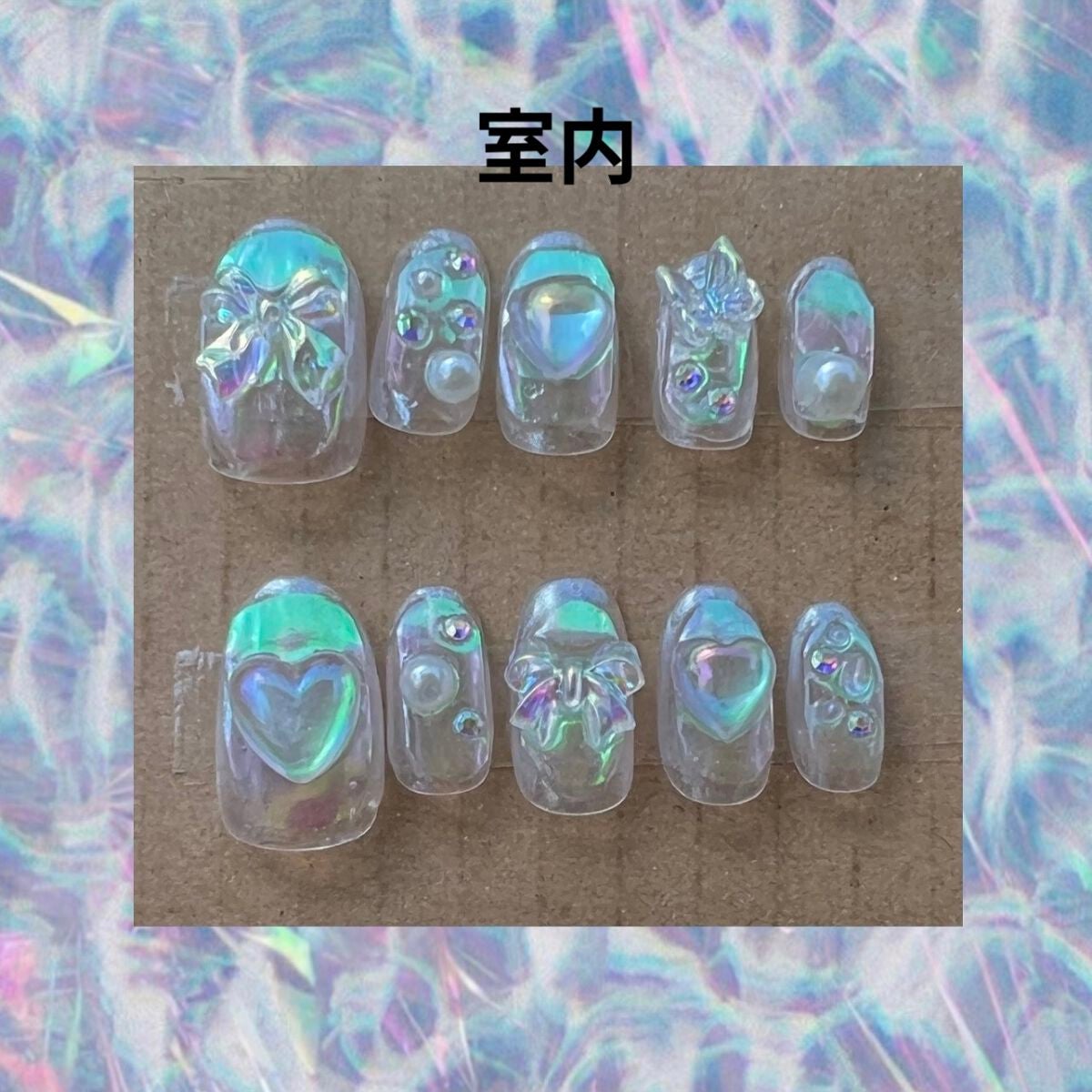 ネイルチップオーバルタイプ/DAISO/ネイルチップ・パーツを使ったクチコミ(2枚目)