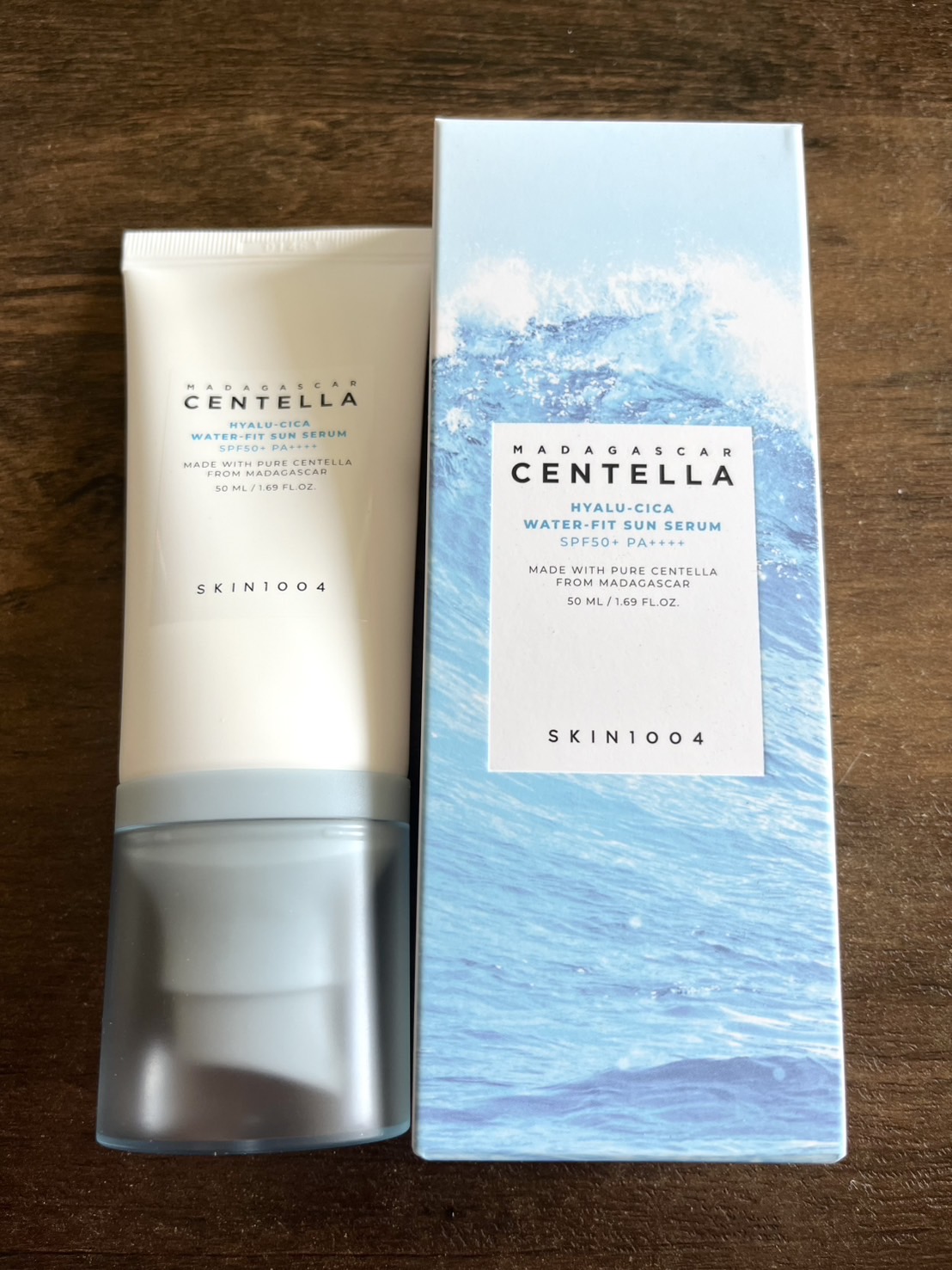 ヒアルーシカ ウォーターフィット サンセラム/SKIN1004/日焼け止めローションを使ったクチコミ（1枚目）