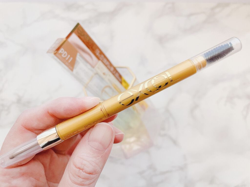 パウダー＆ペンシル　アイブロウＥＸ PD11 アプリコットブラウン/excel/アイブロウペンシルを使ったクチコミ（1枚目）