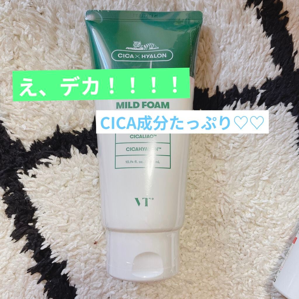 CICA マイルドフォームクレンザー/VT/洗顔フォームを使ったクチコミ(1枚目)