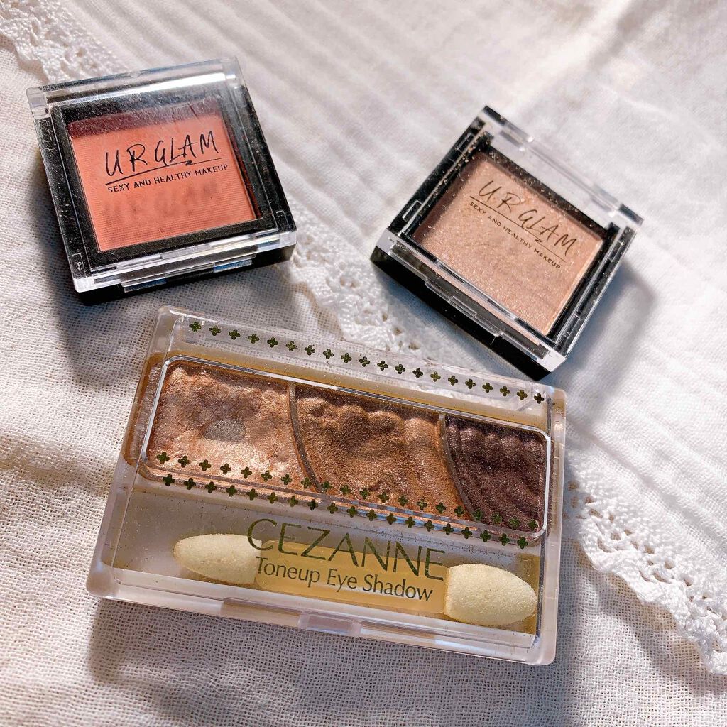 UR GLAM　POWDER EYESHADOW/U R GLAM/単色アイシャドウを使ったクチコミ（2枚目）