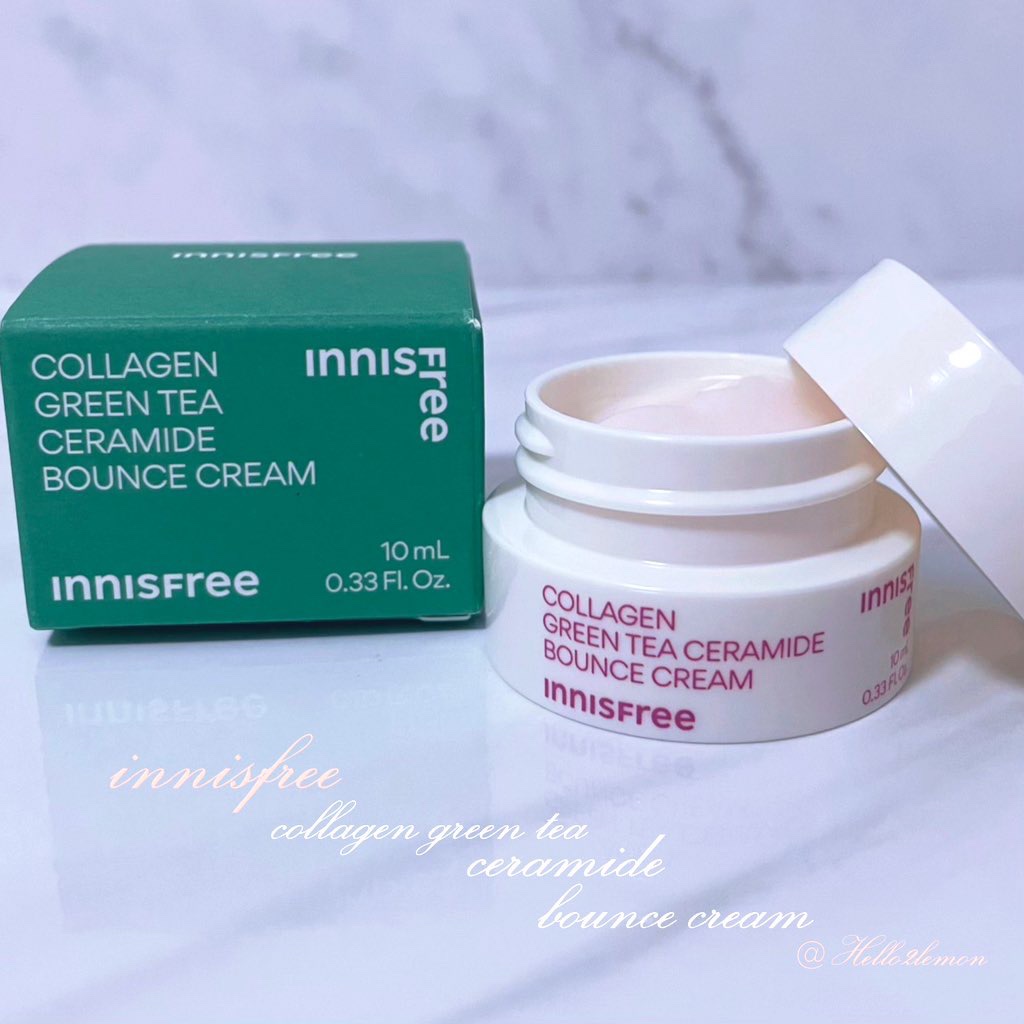 コラーゲン　グリーンティー　セラミド　バウンス　クリーム/innisfree/スキンケア・基礎化粧品を使ったクチコミ（1枚目）