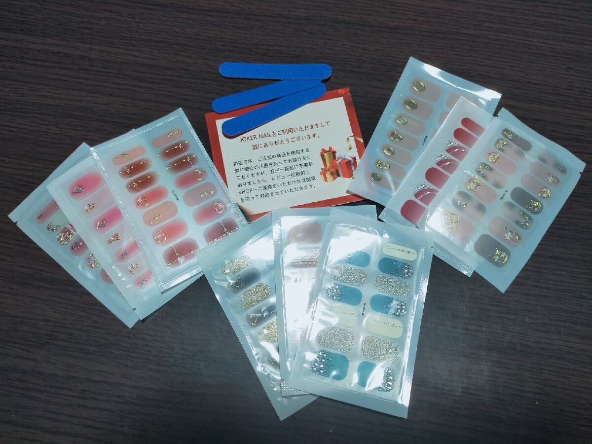 ネイルシール/Qoo10/ネイルシールを使ったクチコミ(1枚目)