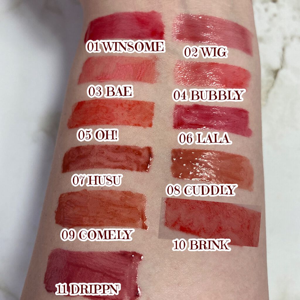 ホリカホリカ ハートクラッシュグローティントエアー/HOLIKA HOLIKA/リップティントを使ったクチコミ(8枚目)