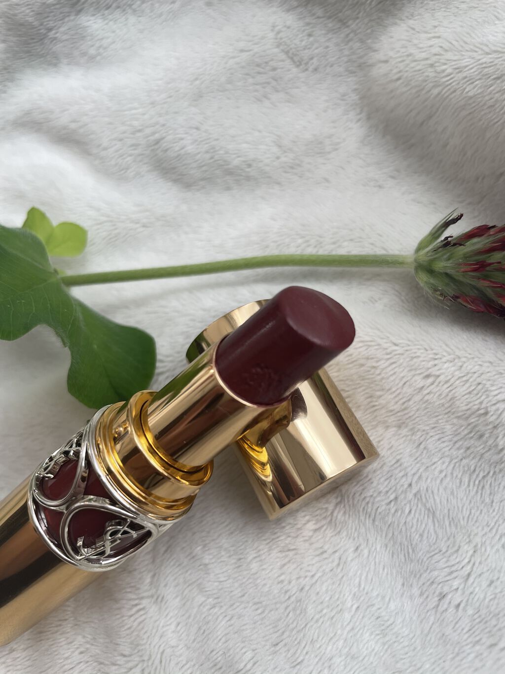 ルージュ ヴォリュプテ シャイン/YVES SAINT LAURENT BEAUTE/口紅を使ったクチコミ（3枚目）