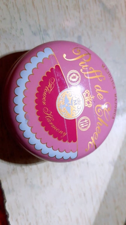 MAJOLICA MAJORCA パフ・デ・チークのクチコミ「   こんばんはー!今回はずっと欲しかったマジョリカマジョルカのパフ・デ・チークのpk302番.....」(1枚目)