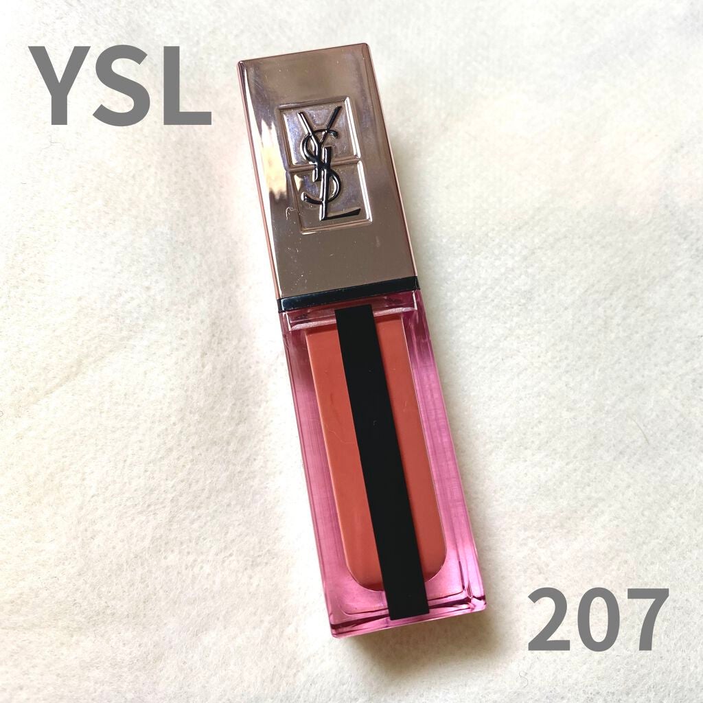 ルージュ ピュールクチュール ヴェルニ ウォーターグロウ/YVES SAINT LAURENT BEAUTE/口紅を使ったクチコミ(1枚目)