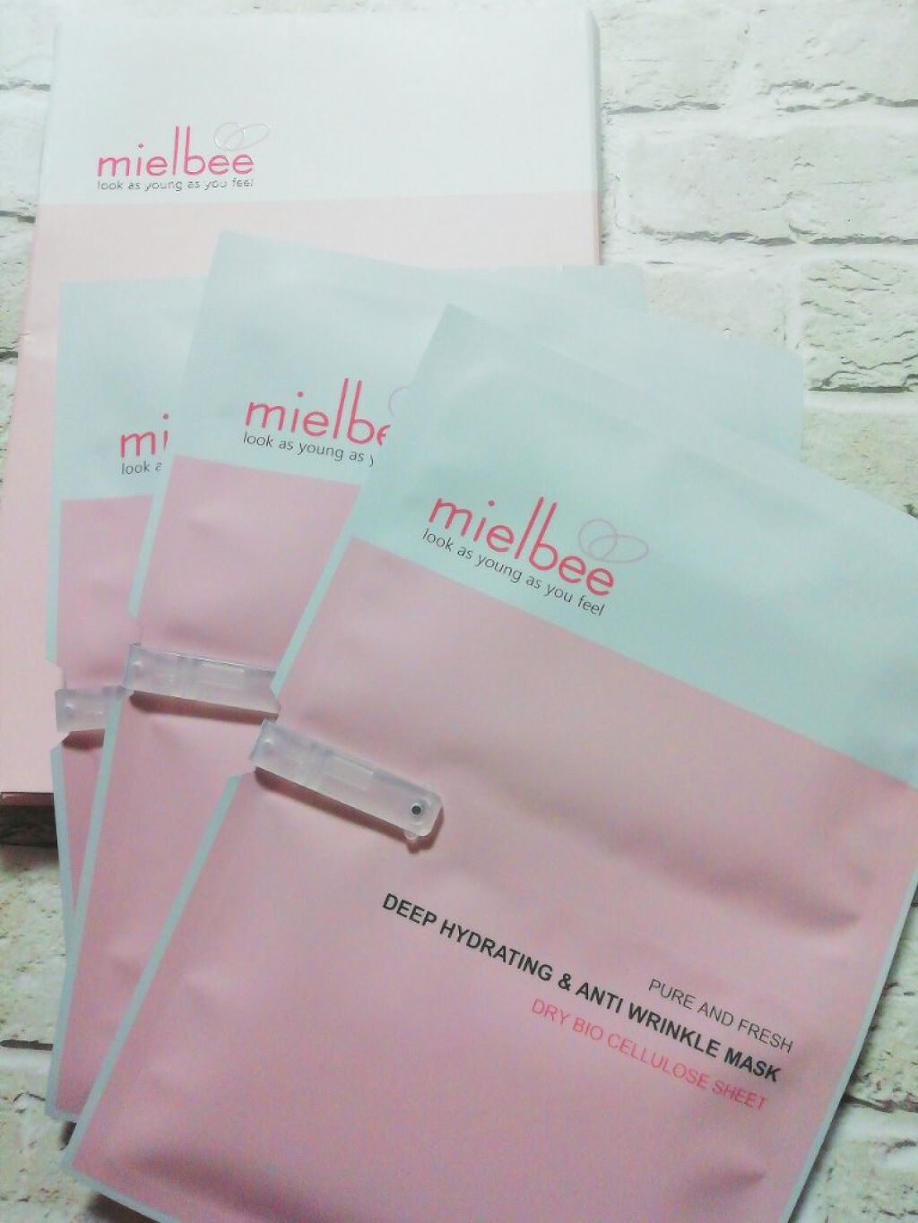 ディープハイドライティング&アンティーリンクルマスク/mielbee/シートマスク・パックを使ったクチコミ（1枚目）