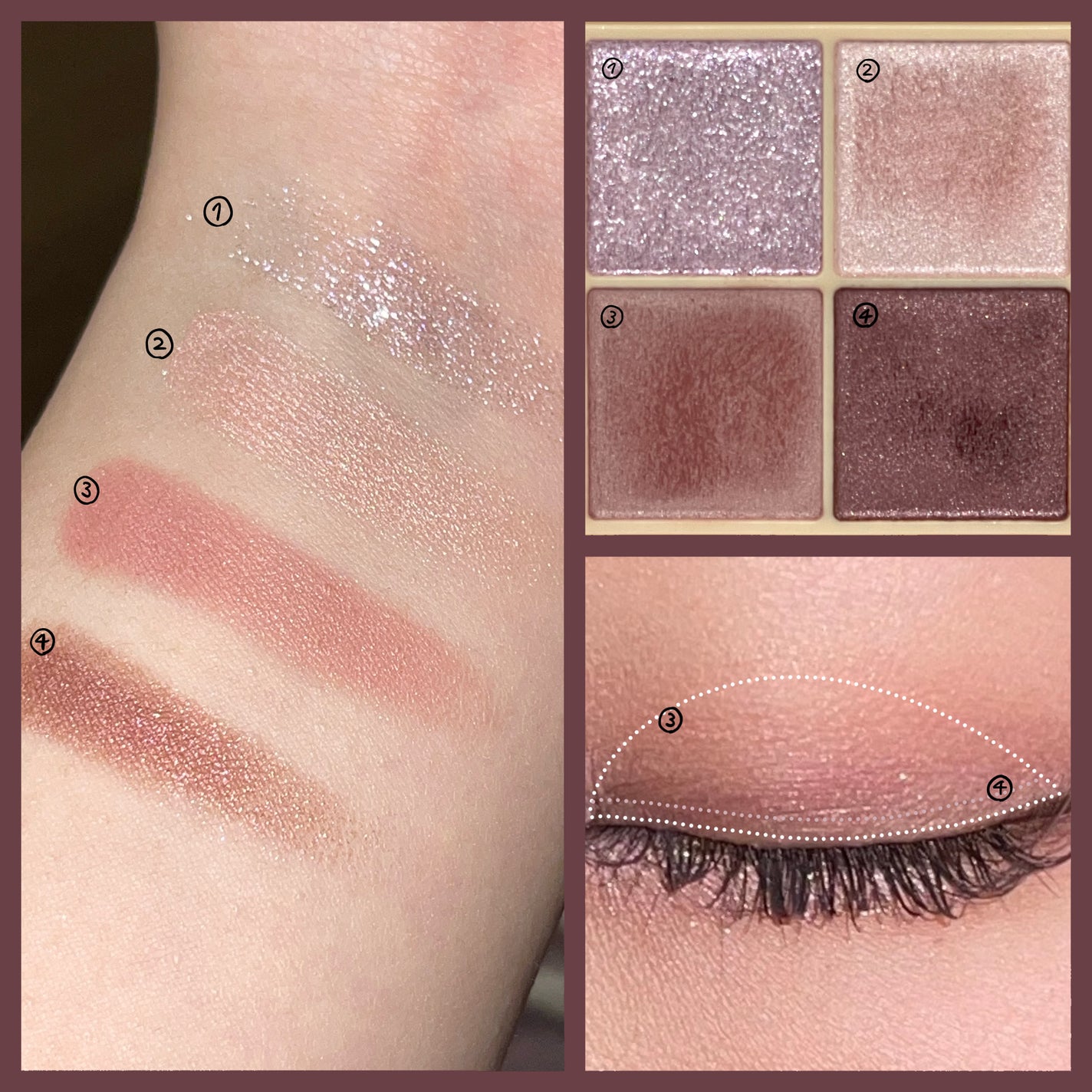 ベージュトーンアイシャドウ/CEZANNE/アイシャドウパレットを使ったクチコミ(2枚目)