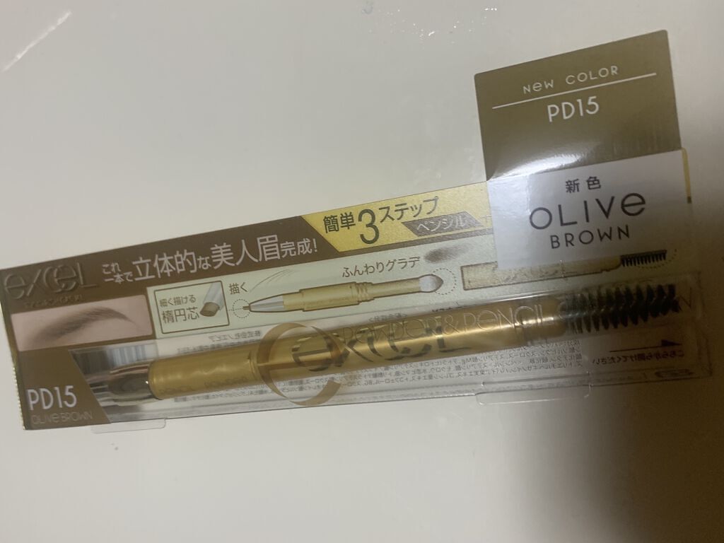 パウダー＆ペンシル　アイブロウＥＸ/excel/アイブロウペンシルを使ったクチコミ（2枚目）