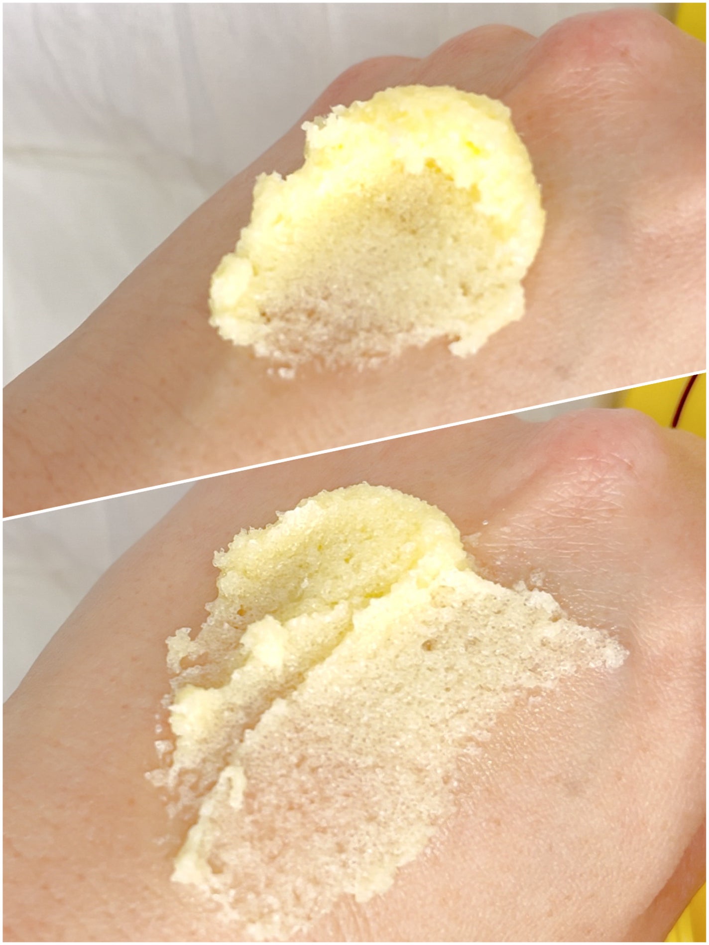 Q+Me スウィートボムタラソスクラブレモンティーの香り/AGARISM/バストケア・ヒップケアを使ったクチコミ(4枚目)