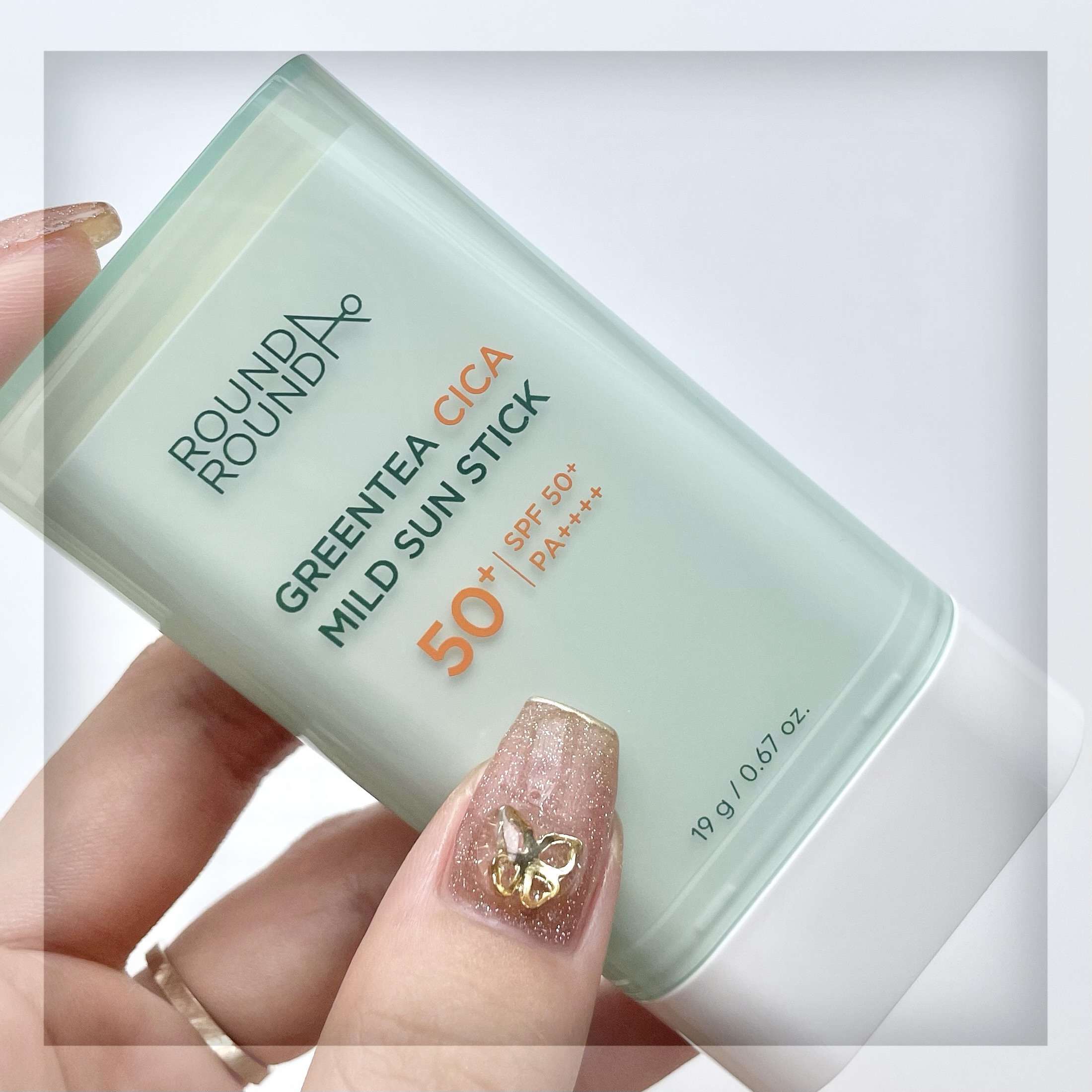 グリーンティー CICA マイルド サンスティック/ラウンドアラウンド/日焼け止めスティックを使ったクチコミ（2枚目）