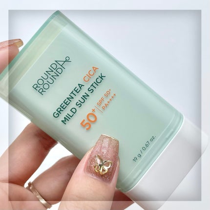 グリーンティー CICA マイルド サンスティック/ラウンドアラウンド/日焼け止めスティックを使ったクチコミ(2枚目)