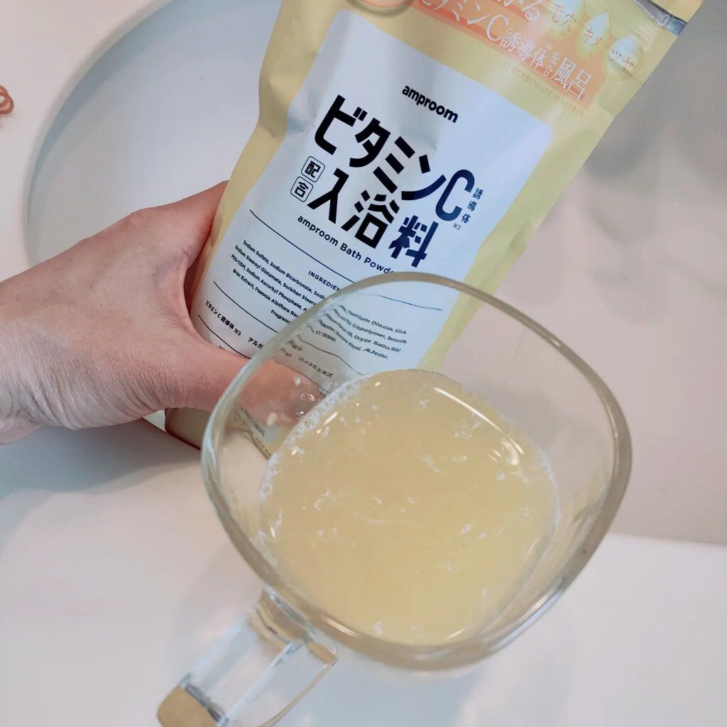 ビタミンＣ誘導体配合入浴料/amproom/保湿系入浴剤を使ったクチコミ（3枚目）