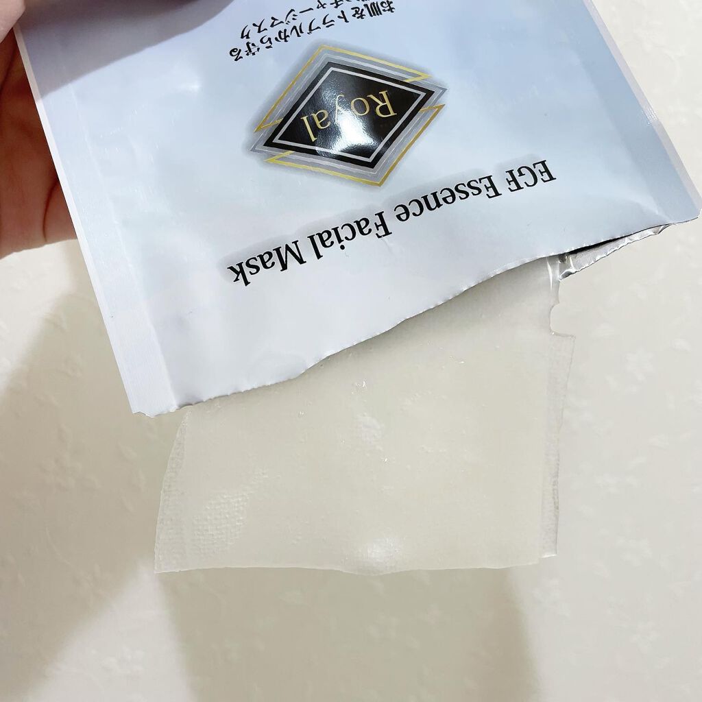 Royal Facial Mask ローヤル シートマスク トライアルセット 5枚/昭和商事/シートマスク・パックを使ったクチコミ（3枚目）