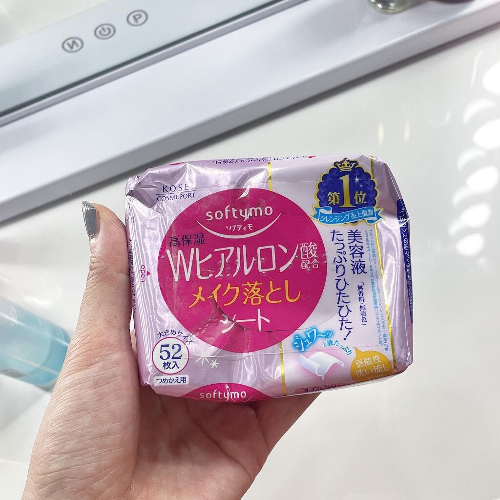 ソフティモ メイク落としシート (ヒアルロン酸)/ソフティモ/クレンジングシートを使ったクチコミ(3枚目)