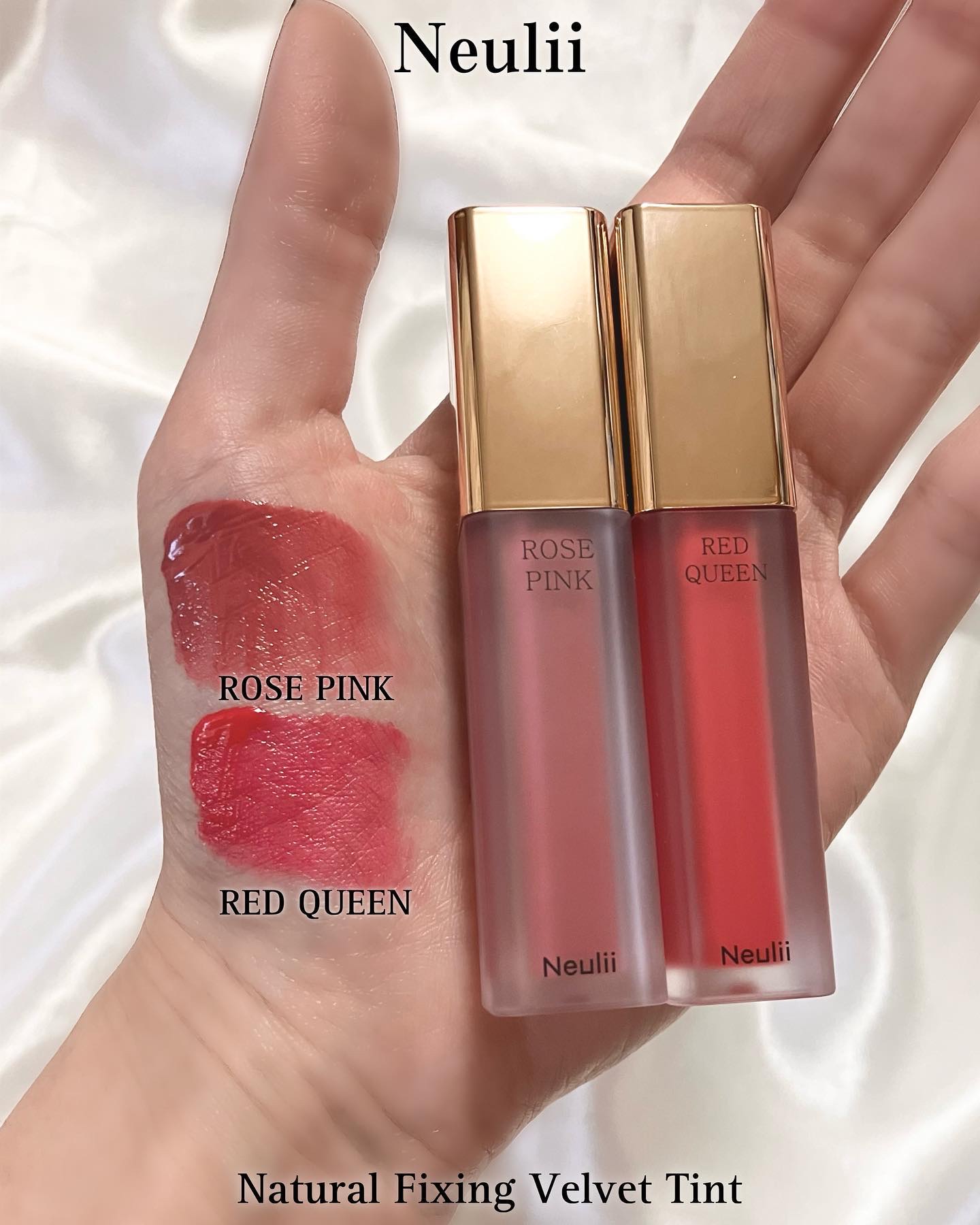 ナチュラルフィクシングベルベットティント/Neulii/リップティントを使ったクチコミ（3枚目）