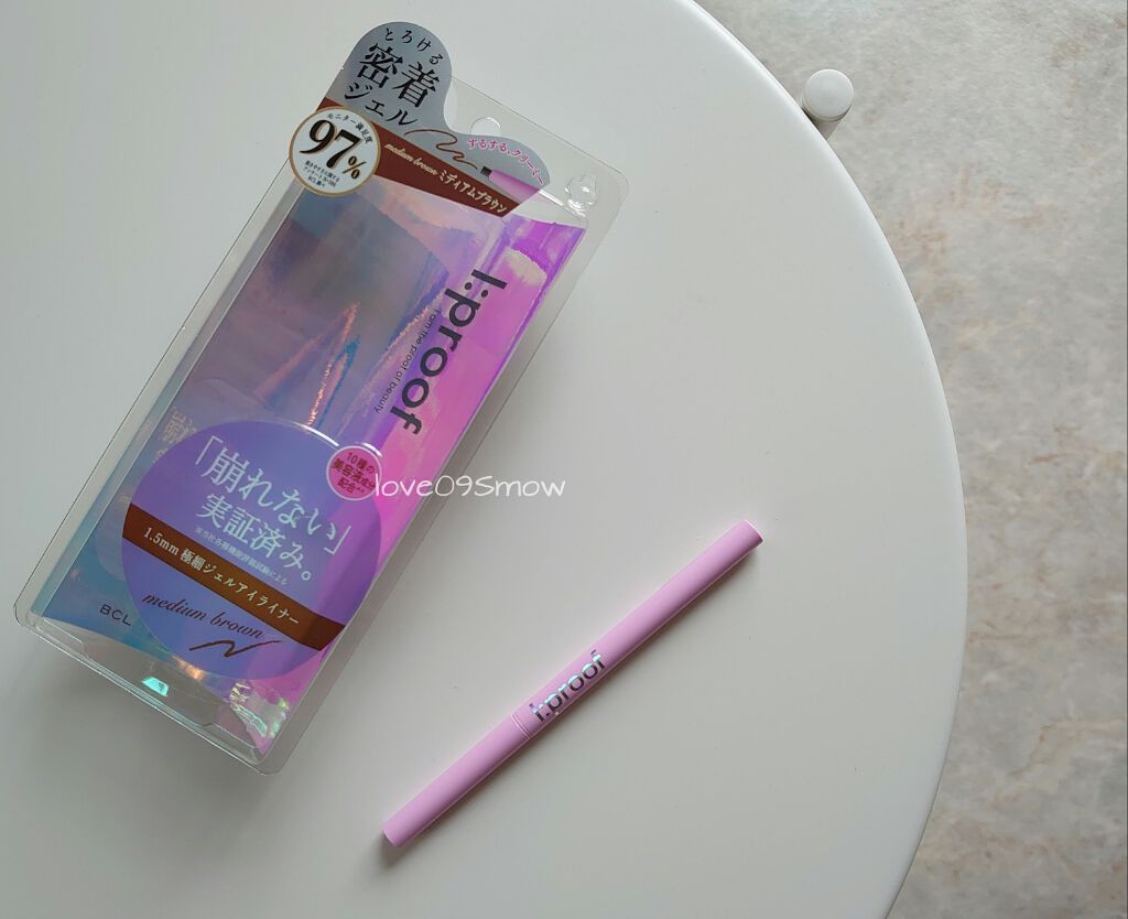 ハイパークリーミーアイライナー ミディアムブラウン/アイプルーフ/ジェルアイライナーを使ったクチコミ（1枚目）