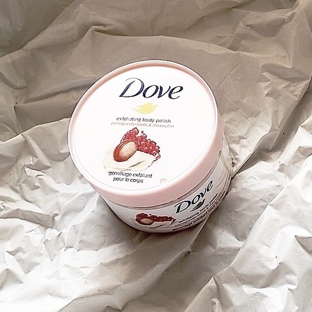 ダヴ ふわとろクリーミースクラブ ザクロ＆シアバター/ダヴ/ボディスクラブを使ったクチコミ（1枚目）