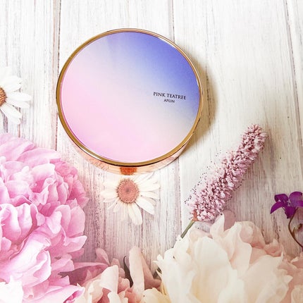 ピンクティーツリーカバープライマークッション/APLIN/クッションファンデーションを使ったクチコミ(2枚目)