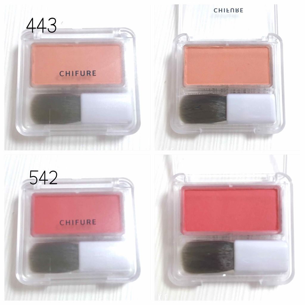 チーク カラー(ブラシ付)/ちふれ/パウダーチークを使ったクチコミ（3枚目）