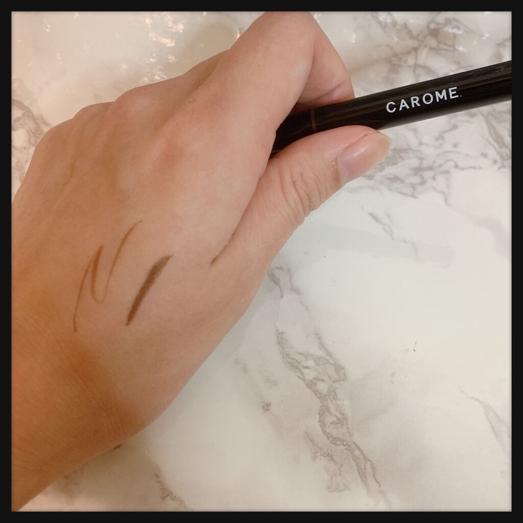 ウォータープルーフ リキッドアイライナー ブラウン/CAROME./リキッドアイライナーを使ったクチコミ（3枚目）