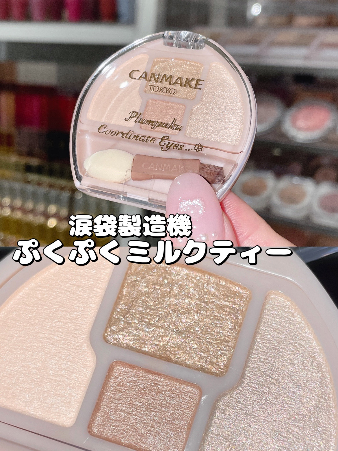 プランぷくコーデアイズ/キャンメイク/パウダーアイシャドウを使ったクチコミ（1枚目）