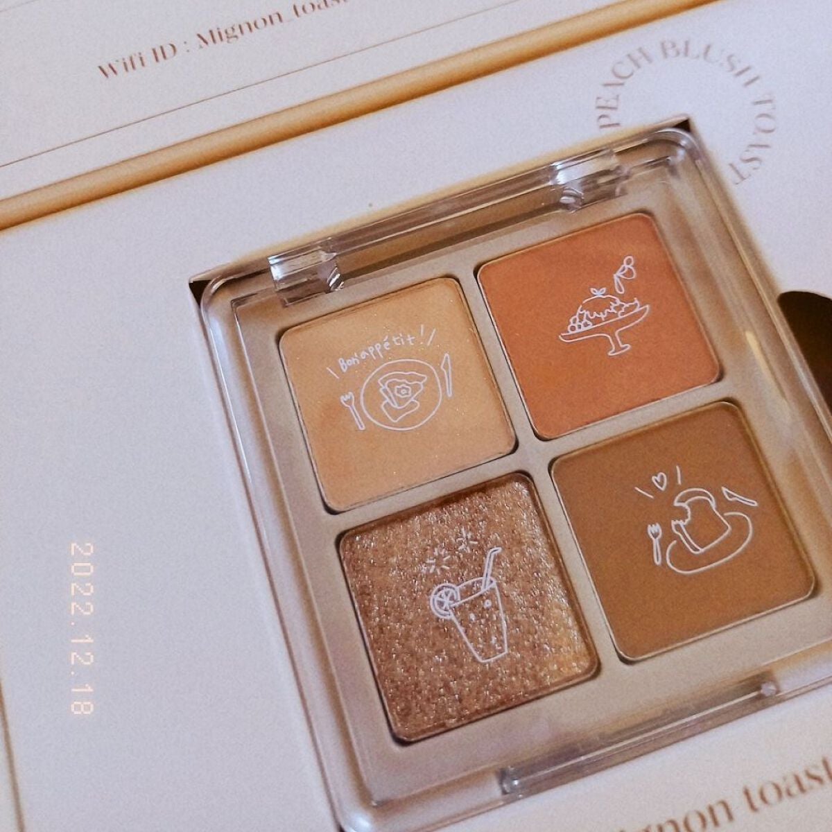 Peach Blush Toast cafe eye palette 02_Mignon Toast / NOTONE ...