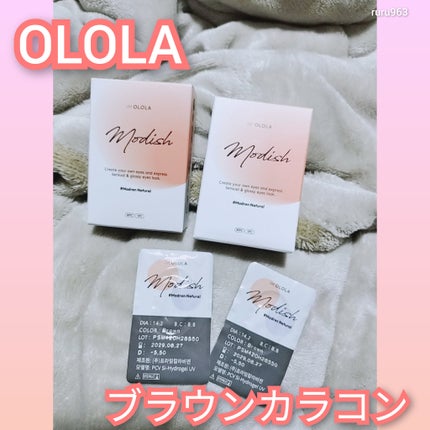 モディッシュ(Modish)マンスリー/OLOLA/1ヶ月(1MONTH)カラコンを使ったクチコミ(1枚目)