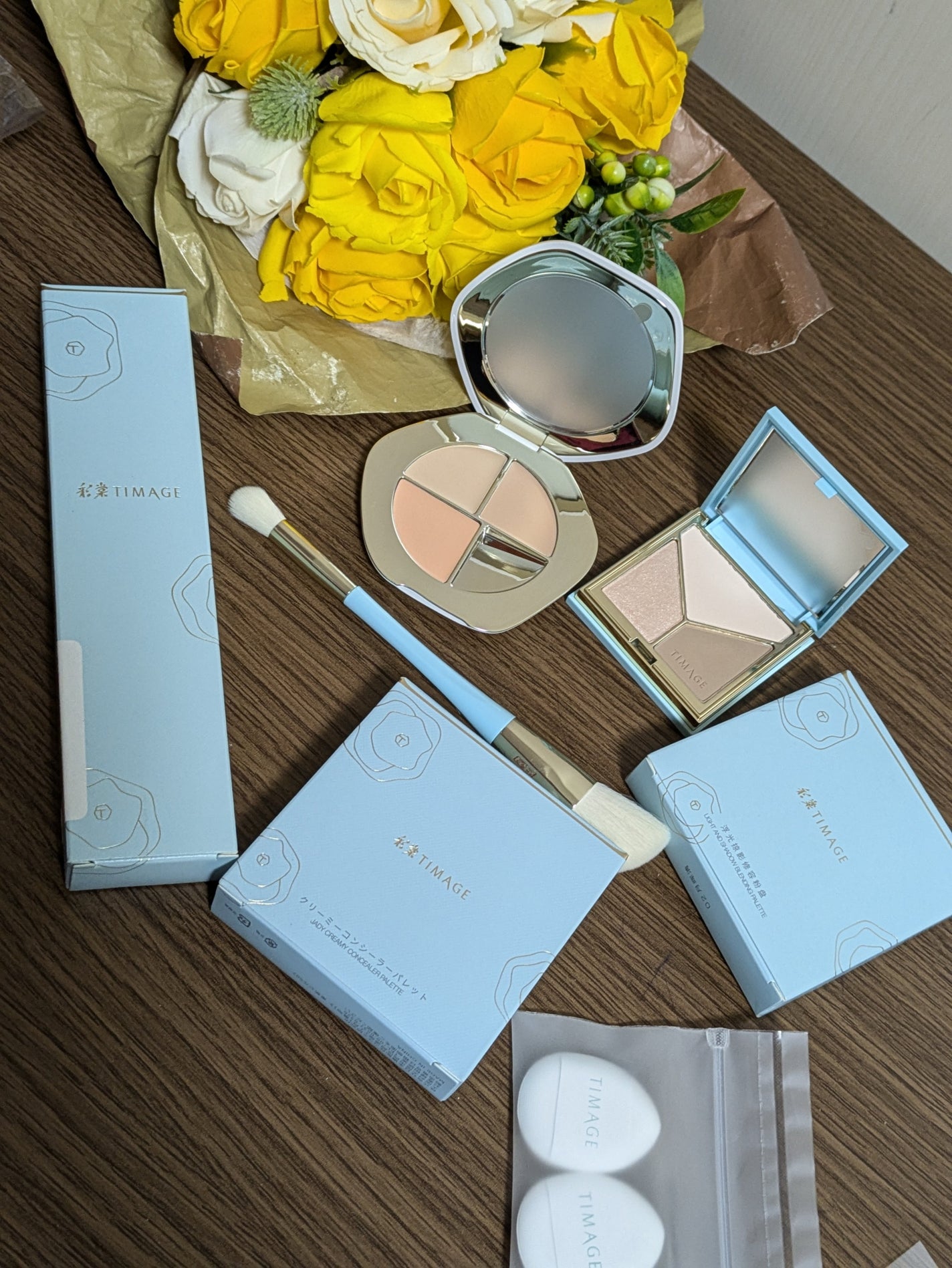 ハイライトシェーディングパレット/TIMAGE/パウダーハイライトを使ったクチコミ(10枚目)