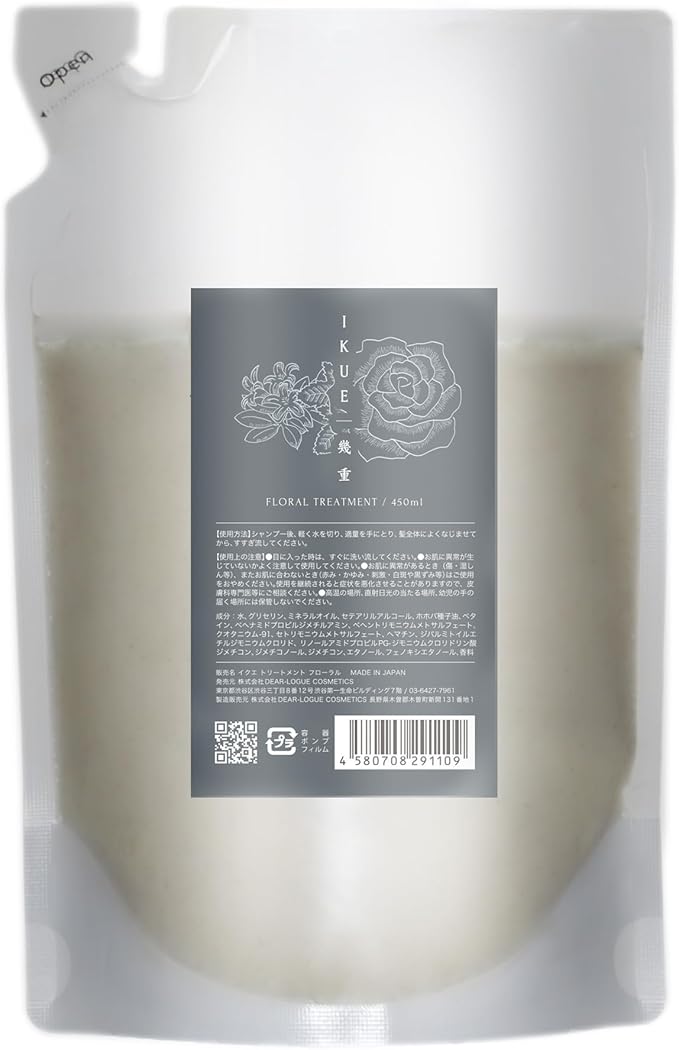 IKUE | 幾重 シャンプー&トリートメント フルーティーフローラル トリートメント詰め替え(450ml)