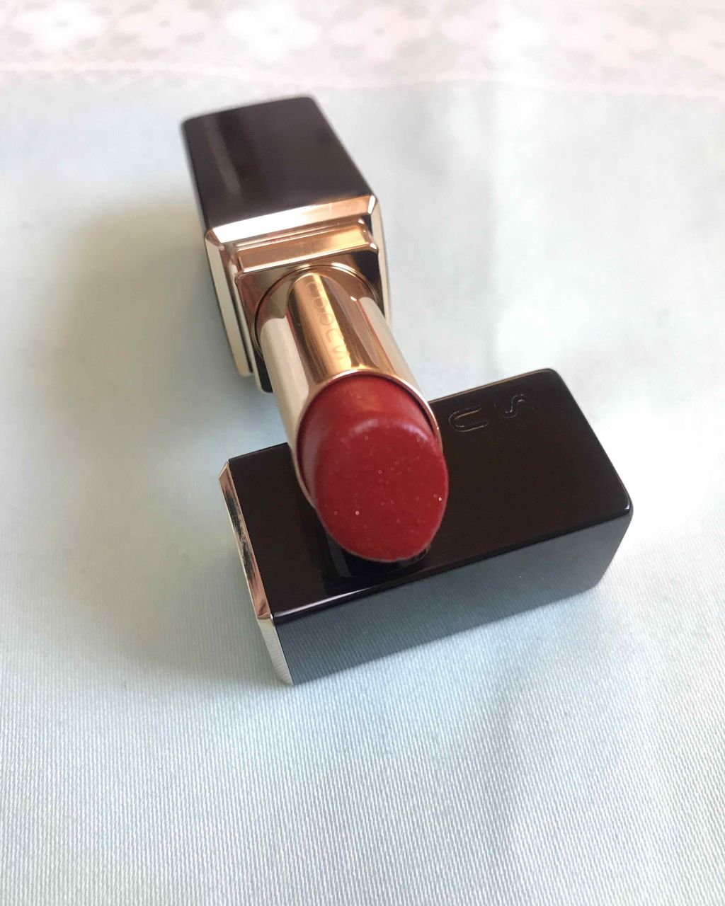 モイスチャー リッチ リップスティック 09 輝赤 -KIAKA/SUQQU/口紅を使ったクチコミ（2枚目）