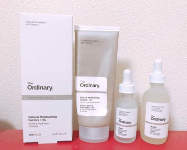 the ordinary
buffet 30/60ml（瓶の方）
natural moisturizing factors+HA（チューブ）

2ヶ月ぶりです………新年明けましておめでとうございます……