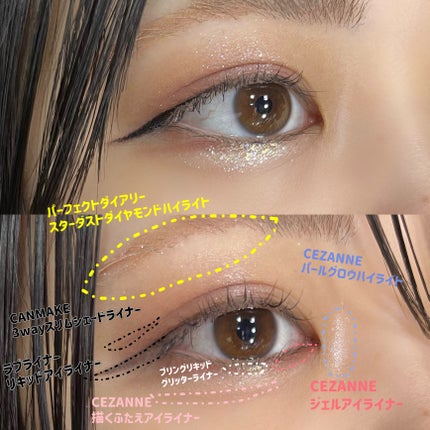 ジェルアイライナー/CEZANNE/ジェルアイライナーを使ったクチコミ(8枚目)