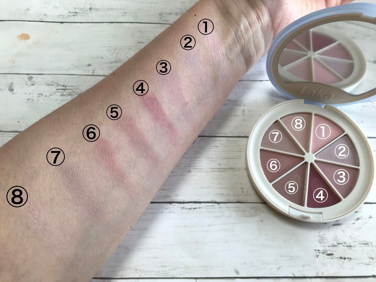 ミドルトーンアイシャドウコレクターパレット/Laka/アイシャドウパレットを使ったクチコミ(4枚目)