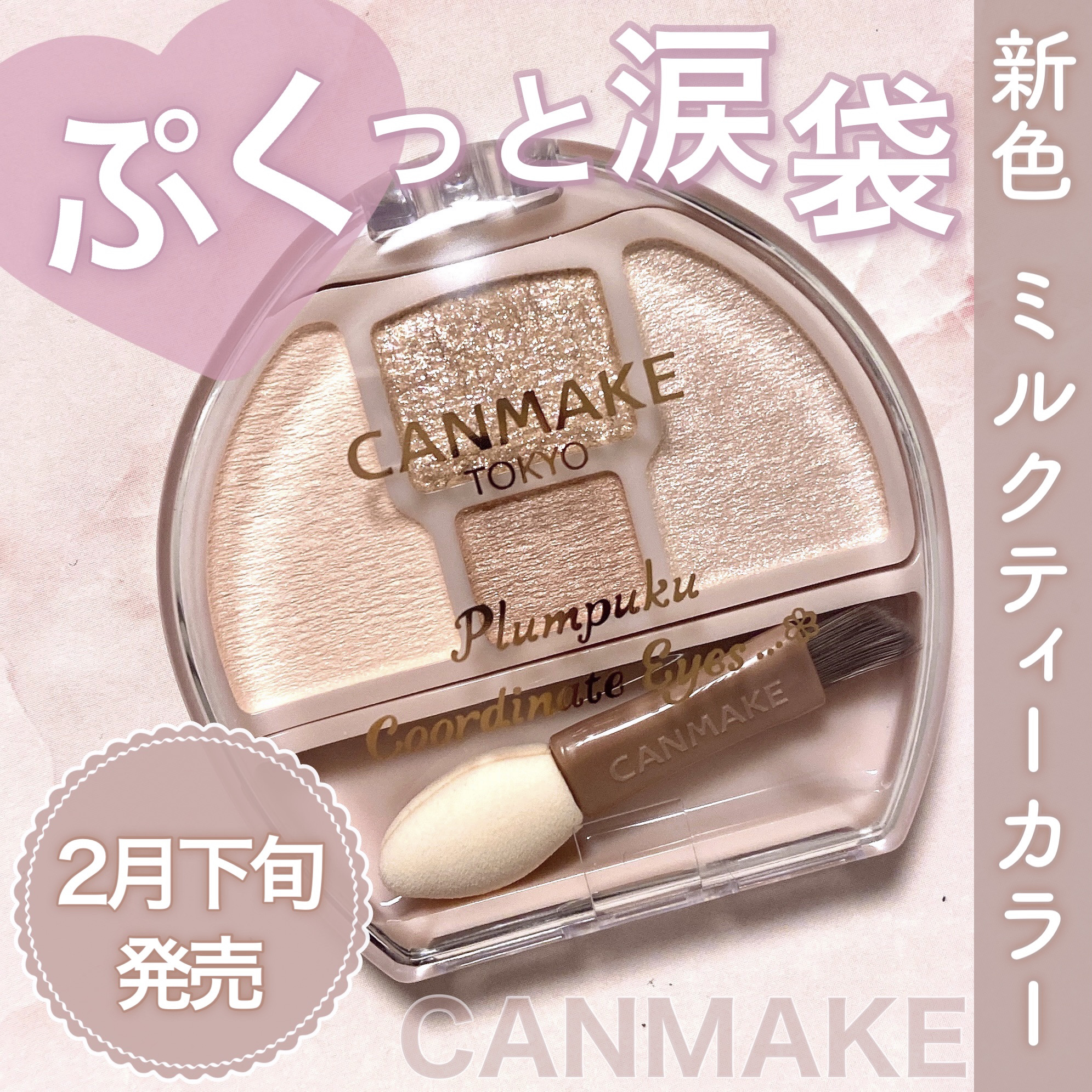 プランぷくコーデアイズ/キャンメイク/パウダーアイシャドウを使ったクチコミ（1枚目）