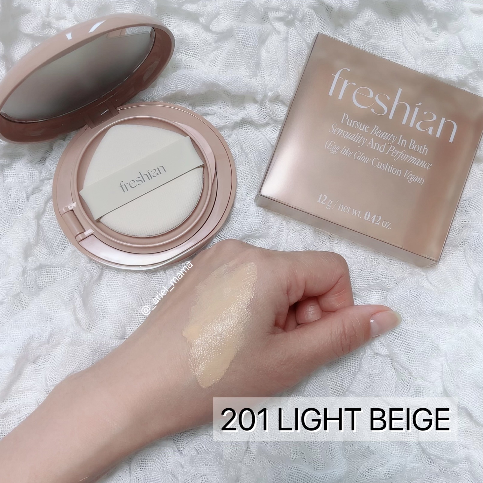 エッグライク グロウクッション/freshian/クッションファンデーションを使ったクチコミ（2枚目）