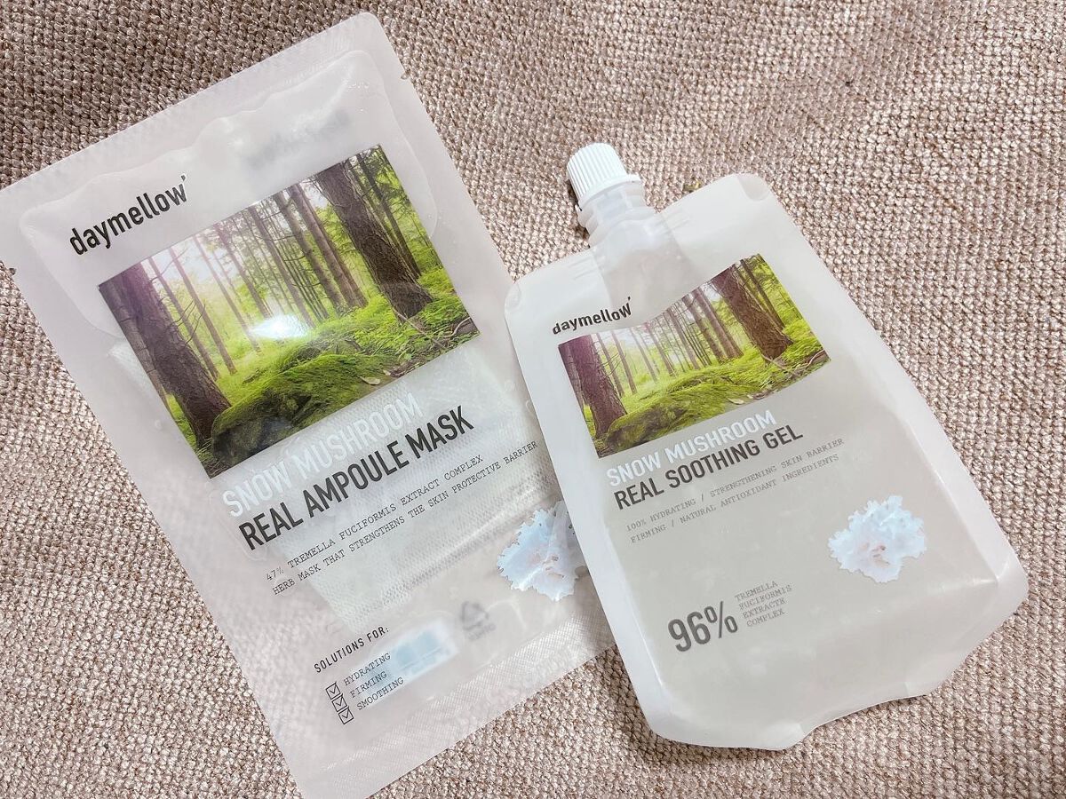 スノーマッシュルームリアルスージングジェル/daymellow’/ボディローションを使ったクチコミ(1枚目)