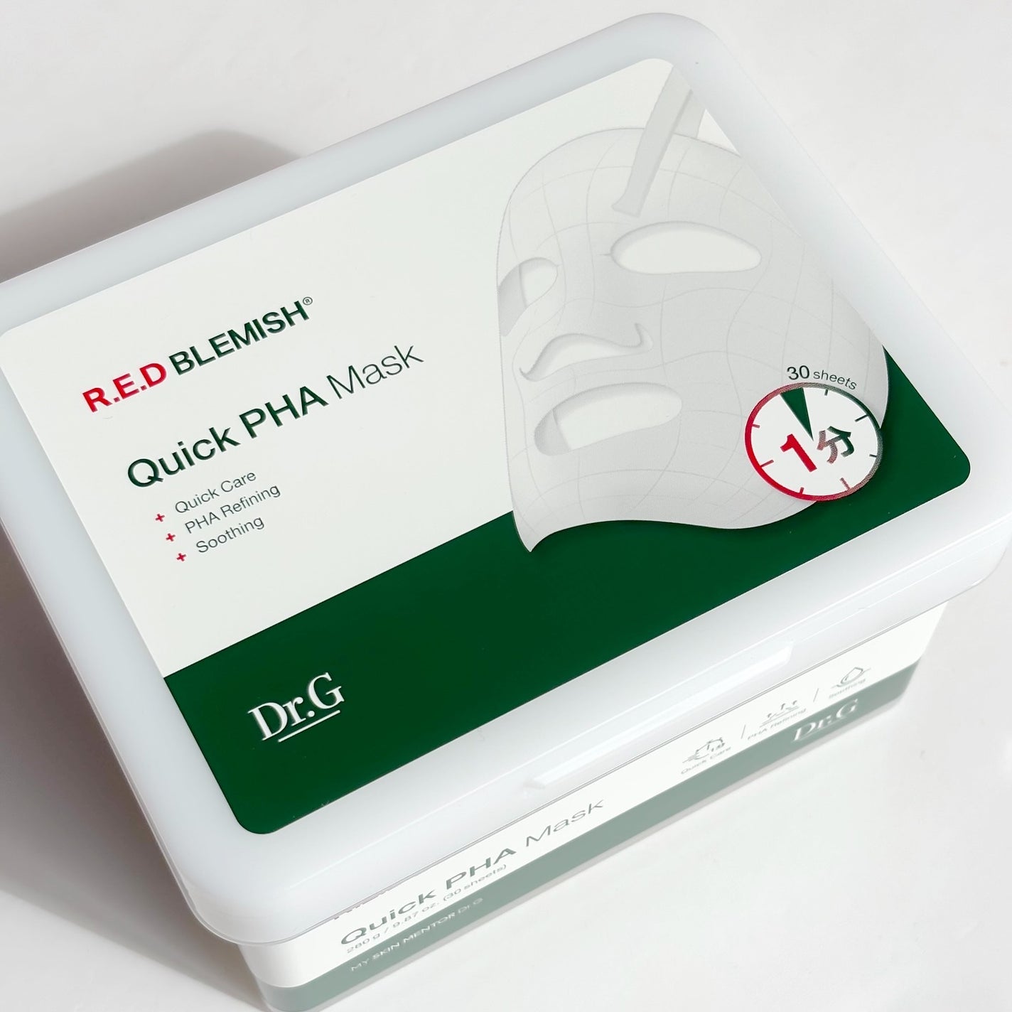 レッドブレミッシュクイックPHAシートマスク/Dr.G/シートマスク・パックを使ったクチコミ(1枚目)